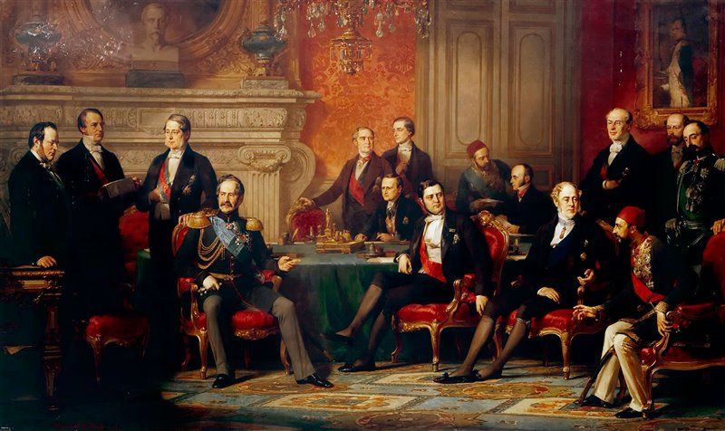 Nella foto di apertura: Il Congresso di Parigi del febbraio - marzo 1856 mise fine alla guerra di Crimea. Il primo uomo a sinistra è Camillo Benso conte di Cavour Foto: Fine Art Images/Heritage