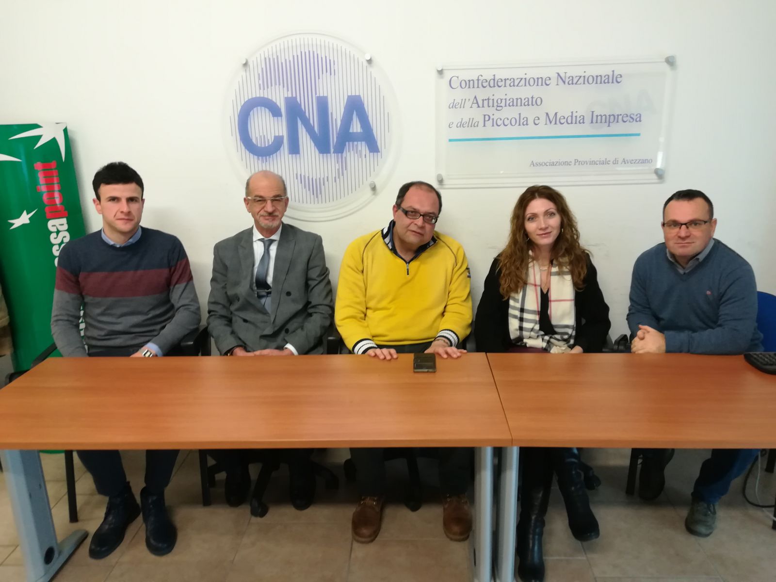 UN MOMENTO DELLA PRESENTAZIONE DEL GIORNALE INFOBOOM