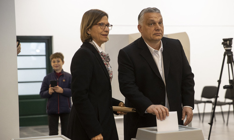 Viktor Orban con la moglie
